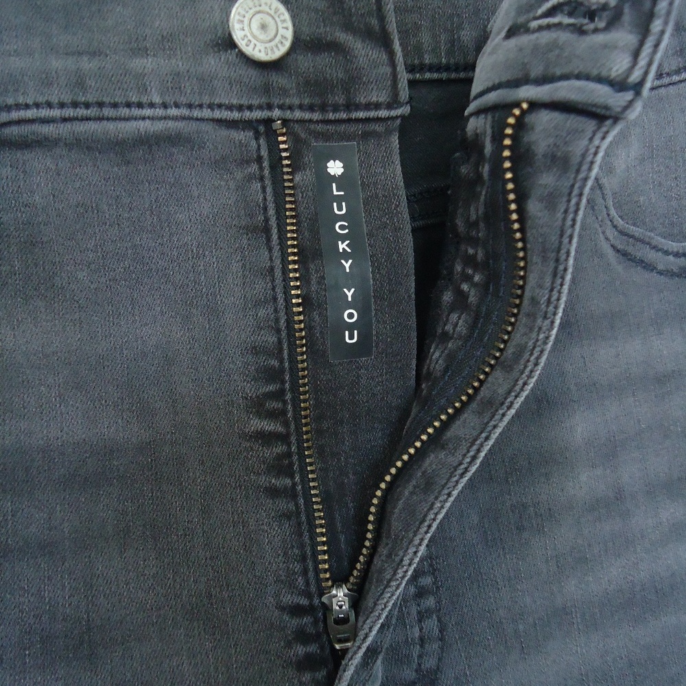 Lucky Brand Gray High-rise Skinny Jeans - Size 34 - Picture 8 of 12